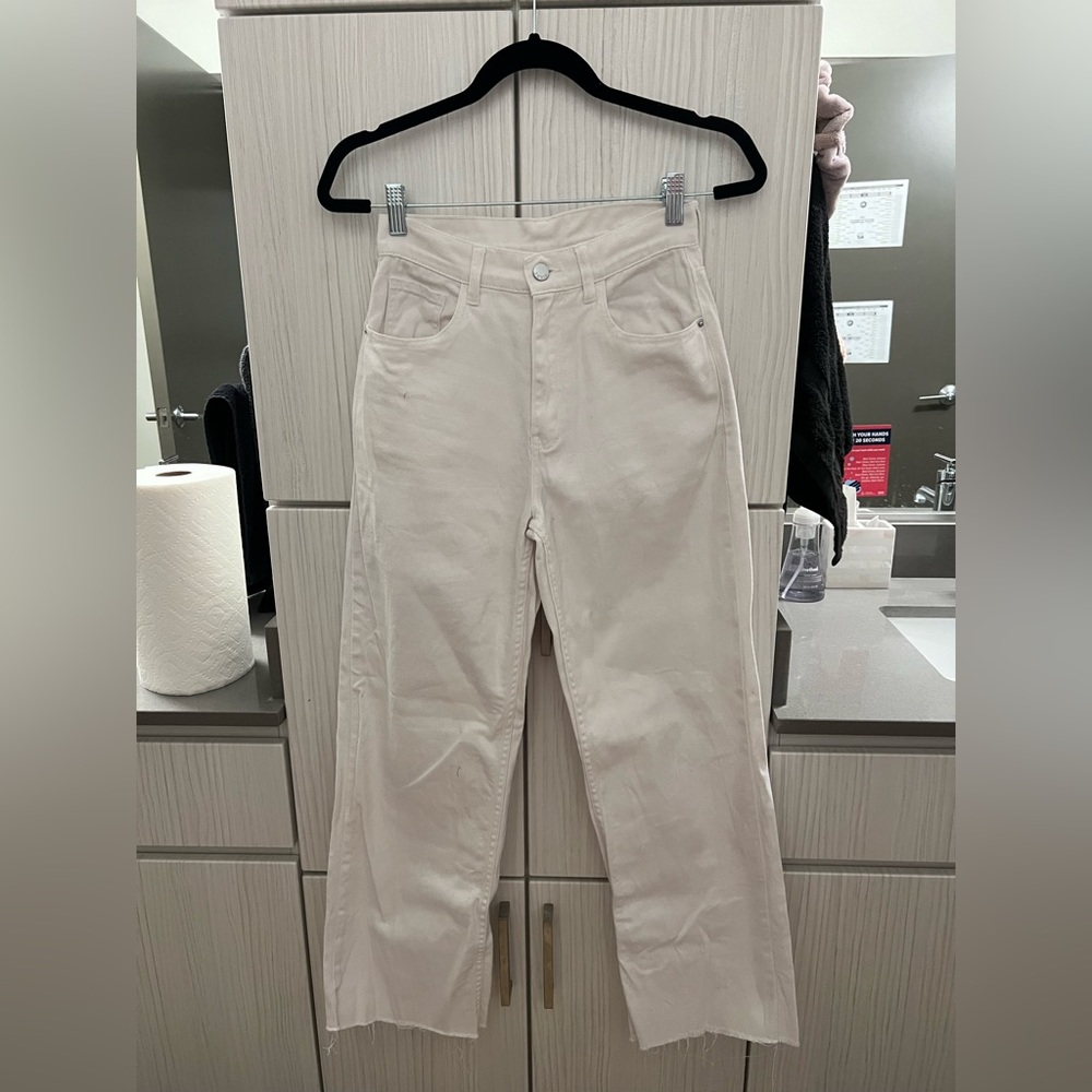 white jeans